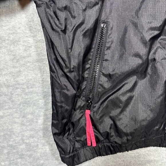 Vtg‎ 90s USA Olympics Women’s Jacket Windbreaker Sz L Black Pink Zip Vented - Picture 4 of 6